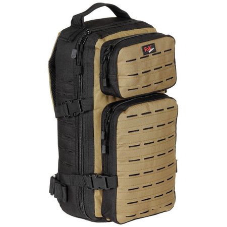 Taktischer MFH Outdoor Rucksack – 30 Liter I Schwarz/Coyote